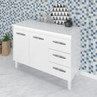 Balcão Com Tampo Bianca 120 Cm Branco Moblis