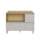 Balcão Com Tampo Cairo Casamia Louro Freijo/off White