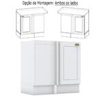 Balcao Com Tampo Canto Reto 1 Porta Mdf York C361 C906 Henn