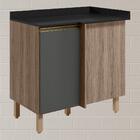 Balcao Com Tampo Canto Reto Mdf Kali 12227 Nicioli