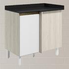 Balcao Com Tampo Canto Reto Mdf Kali 12227 Nicioli