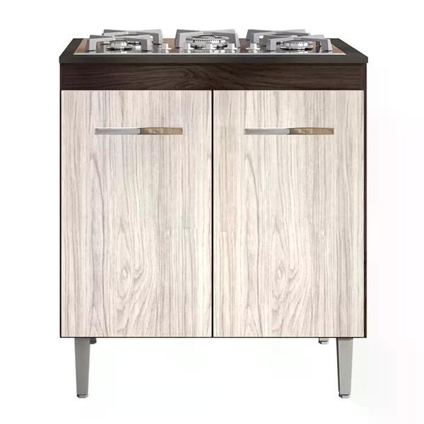 Balcao Com Tampo Cooktop 2 Portas Catarina Reajl Moveis