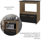 Balcao Com Tampo Cooktop 5 Bocas 75cm 9445 Mobbs