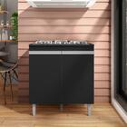 Balcao Com Tampo Cooktop 79 Cm 2 Portas Andreia Reajl