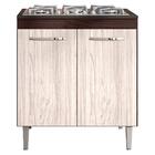 Balcao Com Tampo Cooktop 79 Cm 2 Portas Catarina Reajl
