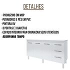 Balcão Com Tampo Diana 150 Cm Branco Moblis
