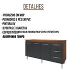 Balcão Com Tampo Diana 150 Cm Savana Moblis