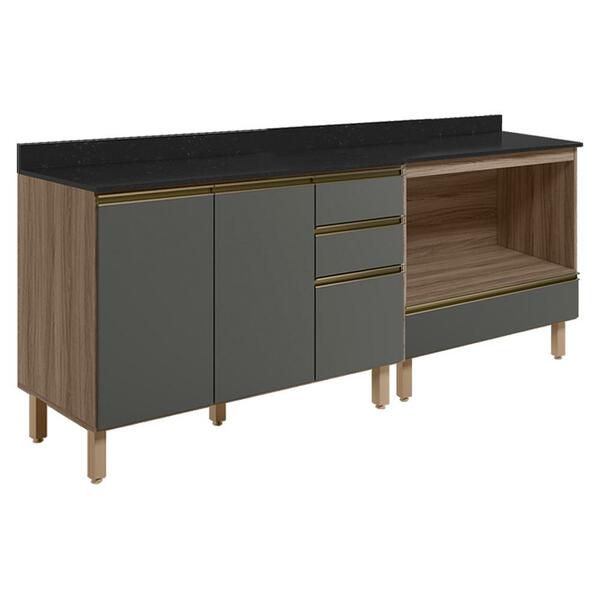 Balcao Com Tampo E Balcao Forno Mdf Kali Nicioli