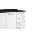 Balcão Com Tampo Evidence Aço 120cm 2 Portas 7126 Branco/pret