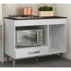 Balcao Com Tampo Forno E Cooktop 105 Cm Carla Reajl Moveis