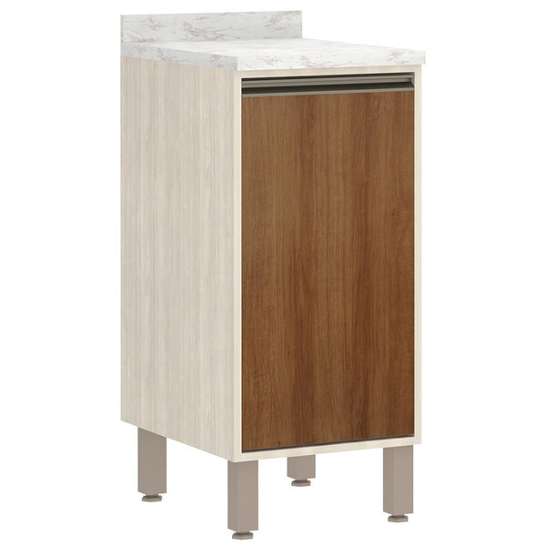 Balcão Com Tampo Linea 40cm 1 Porta Mdp Luciane