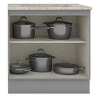 Balcao Com Tampo Para Cooktop 2p 80 Cm Americana Henn