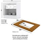 Balcao Com Tampo Para Cooktop 2p 80cm Americana Henn