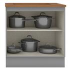 Balcao Com Tampo Para Cooktop 2p 80cm Americana Henn