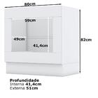 Balcao Com Tampo Para Forno De Embutir Mdf York Ci367 C904 He