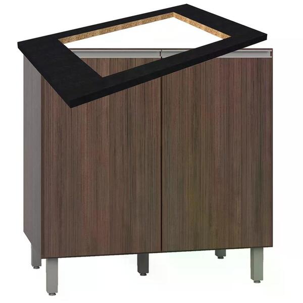 Balcao Com Tampo Pra Cooktop 5 Bocas 80cm 12501x17505 Evidenc