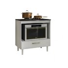 Balcão Cooktop 1 Gaveta Nicioli Branco Uv