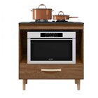 Balcão Cooktop 1 Gaveta Nicioli Évora Rústico
