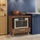 Balcão Cooktop 1 Gaveta Nicioli Évora Rústico