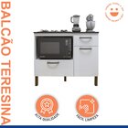 Balcão Cooktop 2 Portas 1 Gaveta Teresina  Branco
