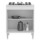 Balcão Cooktop 2 Portas 2 Prateleiras Branco - Moville