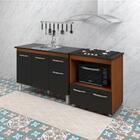 Balcao Cooktop 4 Bocas E Pia 120cm Branco Mobbs