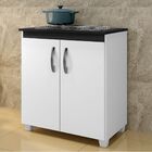 Balcão Cooktop - 4 Bocas Fox Armário Para Cozinha Casa Branco