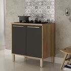 Balcão Cooktop 4 E 5 Bocas 80cm Cozinha 2 Portas Paris  Salle