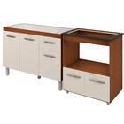 Balcao Cooktop 5 Bocas E Pia 120cm Mobbs