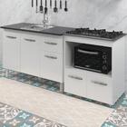 Balcao Cooktop 5 Bocas E Pia 120cm Mobbs