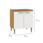 Balcão Cooktop 5 Bocas Para Cozinha Max 80 X 84 Cm 2 Portas M