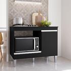 Balcão Cooktop Carla 105cm Com 1 Porta - Ajl Móveis