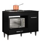 Balcão Cooktop Carla 105cm Com 1 Porta - Ajl Móveis