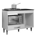 Balcão Cooktop Carla 105cm Com 1 Porta - Ajl Móveis