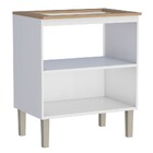 Balcão Cooktop De Cozinha Montado Em Aço 4 Bocas Branco Flora