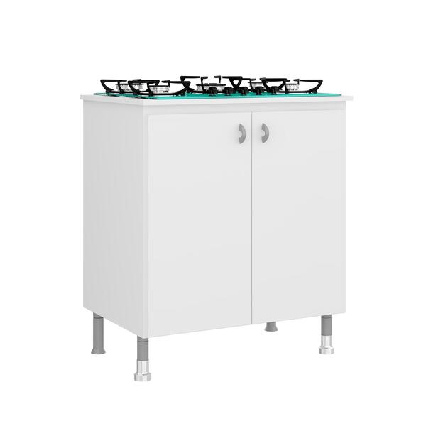Balcão Cooktop Ditália 2 Portas Ba-115 Branco