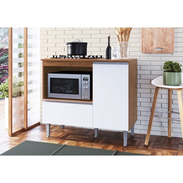 Balcao Cooktop E Forno Lais Freijó/branco