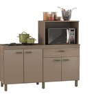 Balcão Cooktop E Forno Micro-ondas 4 Portas E 1 Gaveta Champa