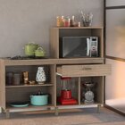 Balcão Cooktop E Forno Micro-ondas 4 Portas E 1 Gaveta Champa