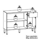 Balcao Cozinha 120 Cm Mdf Vert Plus Ktp