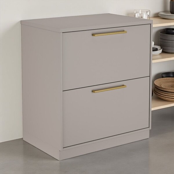 Balcão Cozinha 1 Porta 1 Gaveta 80cm Com Tampo 100% Mdf Rodap