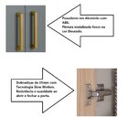 Balcão Cozinha 1 Porta 1 Gaveta 80cm Com Tampo 100% Mdf Rodap