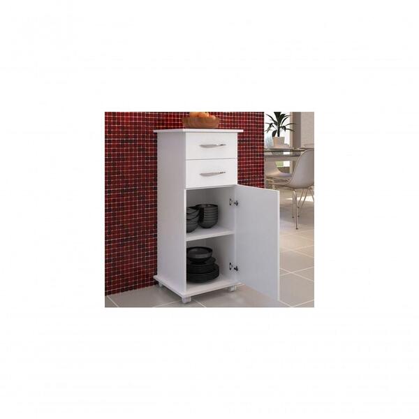 Balcão Cozinha 1 Porta 2 Gavetas Com Base Organizadora