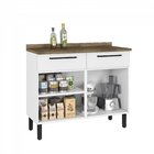 Balcão Cozinha 2 Portas 2 Gavetas Com Tampo Bali Itatiaia Bra