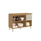 Balcão Cozinha 3 Portas 2 Gavetas 120cm Com Tampo 100% Mdf Do