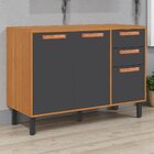 Balcão Cozinha 3 Portas 2 Gavetas 120cm Com Tampo Nápoles Ita