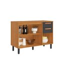 Balcão Cozinha 3 Portas 2 Gavetas 120cm Com Tampo Nápoles Ita