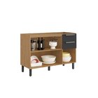 Balcão Cozinha 3 Portas 2 Gavetas 120cm Sem Tampo 100% Mdf Do