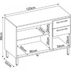 Balcão Cozinha 3 Portas 2 Gavetas Demóbile Branco
