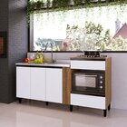 Balcão Cozinha 4 Portas 1 Gaveta Laura Delmarco Móveis Mel/br